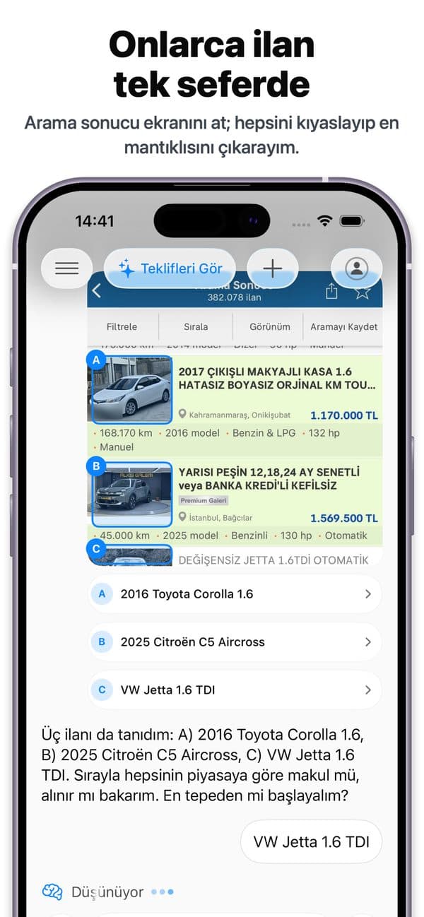 Kazık Yer Miyim? App Store screenshot: Many listings at once